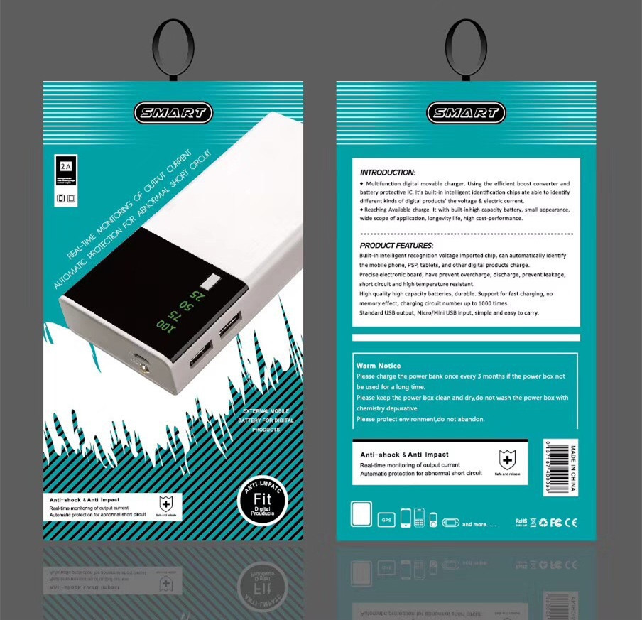 New 20000Mah Power Bank Black Rice Power Bank Customized Power Bank Power Bank - Image 7