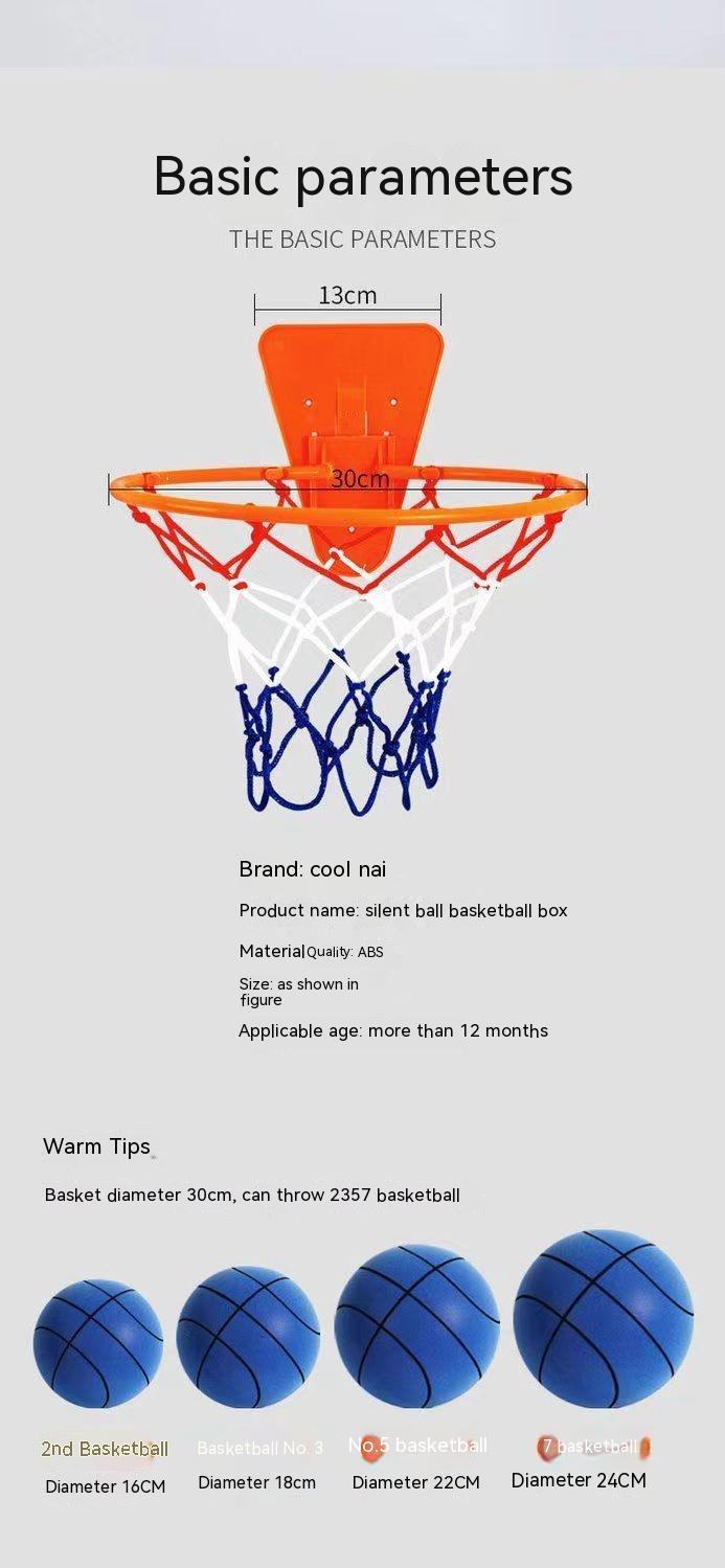 Silent High Density Foam Sports Ball Indoor Mute Basketball Soft Elastic Ball Children Sports Toy Games - Image 6