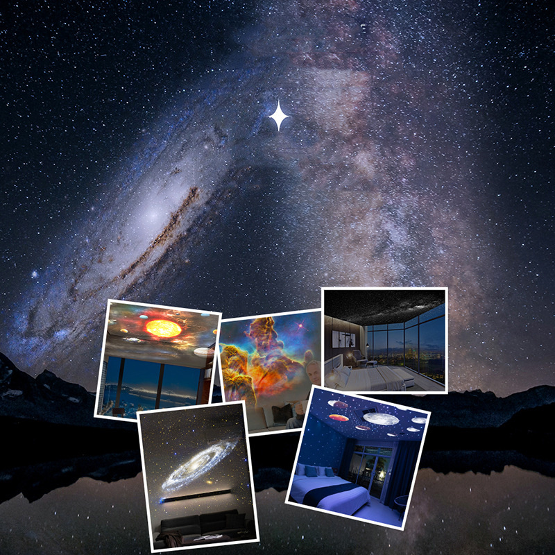 Night Light Galaxy Projector Starry Sky Projector 360 Rotate Planetarium Lamp For Kids Bedroom Valentines Day Gift Wedding Deco - Image 6