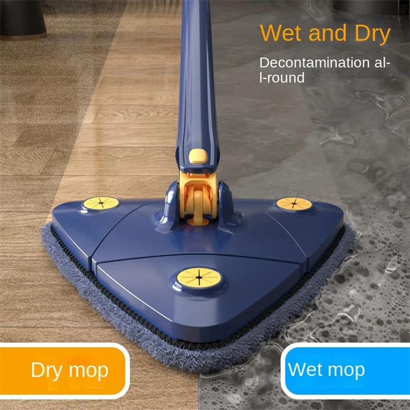Extendable Triangle Mop 360 Rotatable Adjustable 110 Cm Cleaning Mop For Tub Tile Floor Wall Cleaning Mop Deep Cleaning Mop - Image 5
