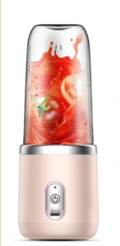 6blade Portable Blender Mini Juicer Cup Extractor Smoothie USB Charging Fruit Squeezer Blender Food Mixer Ice Crusher Portable Juicer Machine - Image 2
