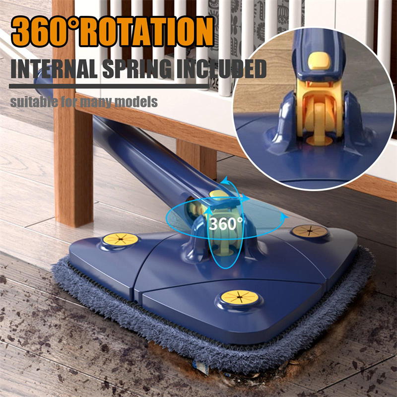 Extendable Triangle Mop 360 Rotatable Adjustable 110 Cm Cleaning Mop For Tub Tile Floor Wall Cleaning Mop Deep Cleaning Mop - Image 10