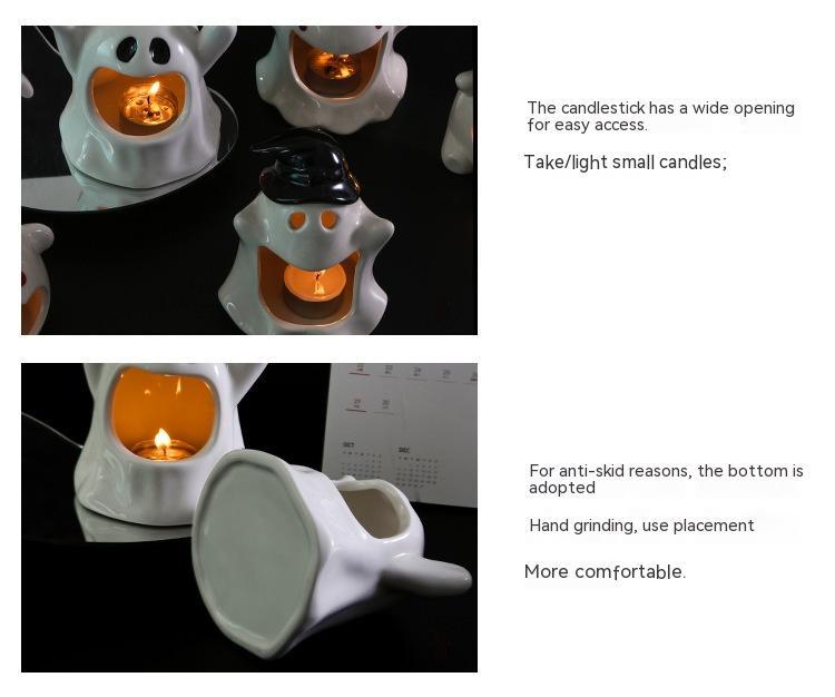 Special Halloween Ghost Festival Ceramic Craft Ornaments - Image 5
